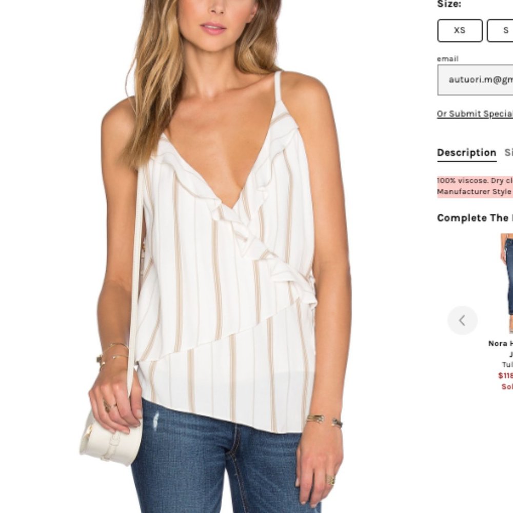 L'Academie The Ruffle Cami